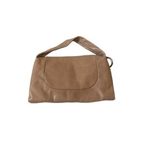 Gianni Chiarini Genuine Leather Made in Italy Natural Beige Top Handle Purse Bag